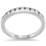 <span style="color:purple">SPECIAL!</span> .34ct G SI 14K White Gold Diamond Wedding Band Size 6.5