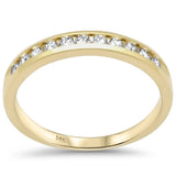 .36ct G SI 14K Yellow Gold Diamond Wedding Band Size 6.5