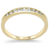 .22ct G SI 14K Yellow Gold Diamond Wedding Band Size 6.5