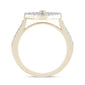 <span style="color:purple">SPECIAL!</span> .24ct G SI 14K Yellow Gold Diamond Clover Ring Size 6.5