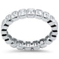 <span style="color:purple">SPECIAL!</span> 2.58ct G SI 14K White Gold Emerald Cut Diamond Eternity Band Ring Size 9