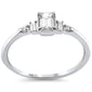<span style="color:purple">SPECIAL!</span>.41ct G SI 14K White Gold Emerald Cut Diamond Engagement Ring Size 6.5