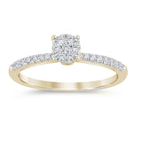 .36ct G SI 14K Yellow Gold Round Diamond Engagement Ring Size 6.5