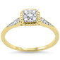 .18ct G SI 14K Yellow Gold Square Diamond Engagement Ring Size 6.5