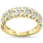 <span style="color:purple">SPECIAL!</span> .29ct G SI 14K Yellow Gold Ladies Unique Diamond Band Ring Size 6.5