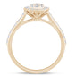 <span style="color:purple">SPECIAL!</span> .57ct G SI 14K Yellow Gold Round Diamond Ring Size 6.5