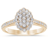 <span style="color:purple">¡ESPECIAL!</span> Anillo de Diamantes Redondos de Oro Amarillo de 14K .57ct G SI Talla 6.5