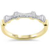 .11ct G SI 14K Yellow Gold Diamond Ladies Band Ring Size 6.5