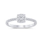 .25ct G SI 14K White Gold Round Diamond Solitaire Style Ring Size 6.5