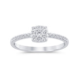 .27ct G SI 14K White Gold Round Diamond Solitaire Style Ring Size 6.5