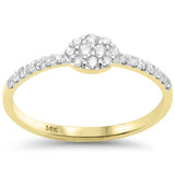 .21ct G SI 14K Yellow Gold Oval Shaped Diamond Ring Size 6.5