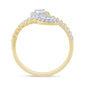 <span style="color:purple">SPECIAL!</span> .27ct G SI 14K Yellow Gold Diamond Wrap Around Ring Size 6.5