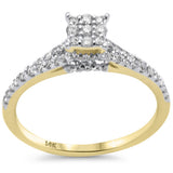 .38cts G SI 14K Yellow Gold Diamond Engagement Ring Size 6.5