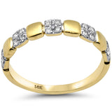 .22ct G SI 14K Yellow Gold Round Diamond Band Ring Size 6.5