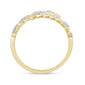 <span style="color:purple">SPECIAL!</span> .19ct G SI 14K Yellow Gold Diamond Open Wrap Around Ring Size 6.5