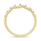 <span style="color:purple">SPECIAL!</span> .23ct G SI 14K Yellow Gold Diamond Zigzag Style Band Ring Size 6.5