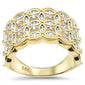 <span style="color:purple">SPECIAL!</span> .35ct G SI 14K Yellow Gold Round Diamond Dome Band Ring Size 6.5
