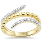 <span style="color:purple">SPECIAL!</span> .31ct G SI 14K Yellow Gold Diamond Wrap Around Ring Size 6.5