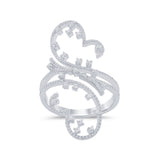 <span style="color:purple">¡ESPECIAL!</span> .37ct G SI Oro Blanco de 14K Anillo con Diamante en Forma de Corazón Talla 6.5