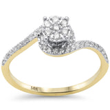 <span style="color:purple">SPECIAL!</span> .32ct G SI 14K Yellow Gold Round Diamond Engagement Ring Size 6.5