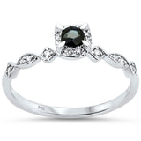 <span style="color:purple">SPECIAL!</span> .28ct G SI 14K White Gold Diamond & Blue Sapphire Gemstones Ring Size 6.5