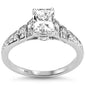 <span style="color:purple">SPECIAL!</span> 1.30ct G SI 14K White Gold Radiant Cut Diamond Engagement Ring
