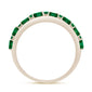 <span style="color:purple">SPECIAL!</span> .74ct G SI 14K Yellow Gold Diamond & Emerald Gemstones Ring Band Size 6.5