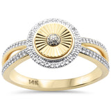 <span style="color:purple">SPECIAL!</span>.10ct G SI 14K Yellow Gold Round Diamond Band Ring Size 6.5