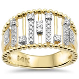 .27ct G SI 14K Yellow Gold Round Diamond Band Ring Size 6.5
