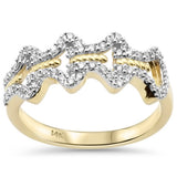<span style="color:purple">SPECIAL!</span>.27ct G SI 14K Yellow Gold Round Diamond Band Ring Size 6.5
