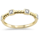 .16ct G SI 14K Yellow Gold Diamond Ring Size 6.5