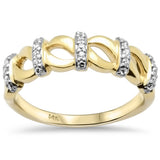 <span style="color:purple">¡ESPECIAL!</span>.14ct G SI Anillo de banda redonda de diamante único de oro amarillo de 14K Talla 6.5
