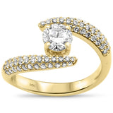 1.28ct G SI 14K Yellow Gold Modern Round Diamond Engagement Solitaire Ring Size 6.5