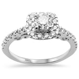 <span style="color:purple">SPECIAL!</span> 1.00ct G SI 14K White Gold Round Diamond Engagement Ring Size 6.5