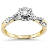 .26ct G SI 14K Yellow Gold Round Diamond Engagement Ring Size 6.5