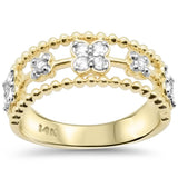 .31ct G SI 14K Yellow Gold Round Diamond Band Ring Size 6.5