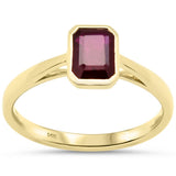 1.06ct G SI 14K Yellow Gold Ruby Gemstone Solitaire Ring Size 6.5