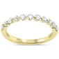 <span style="color:purple">SPECIAL!</span>.52ct G SI 14K Yellow Gold Diamond Stackable Wedding Band Ring Size 6.5