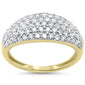 <span style="color:purple">SPECIAL!</span>1.00ct G SI 14K Yellow Gold Diamond Dome Band Ring Size 6.5