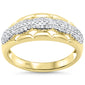 <span style="color:purple">SPECIAL!</span>.28ct G SI 14K Yellow Gold Trendy Style Womens Diamond Ring Size 6.5