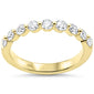 <span style="color:purple">SPECIAL!</span>.76ct G SI 14K Yellow Gold Round Diamond Womens Band Ring Size 6.5