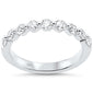 <span style="color:purple">SPECIAL!</span>.76ct G SI 14K White Gold Round Diamond Womens Band Ring Size 6.5