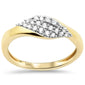 .25ct G SI 14K Yellow Gold Round Diamond Trendy Style Ring Band Size 6.5