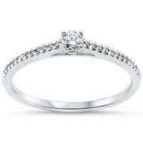 .20ct G SI 14KT White Gold Round Diamond Engagement Ring Size 7