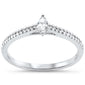<span style="color:purple">SPECIAL!</span>.20ct G SI 14KT White Gold Petite Marquise Cut Diamond Promise Ring Size 7