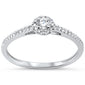 <span style="color:purple">SPECIAL!</span>.25ct G SI 14KT White Gold Round Diamond Engagement Ring Size 7