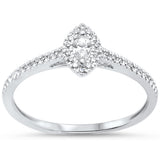 .25ct G SI 14KT White Gold Marquise Diamond Engagement Ring Size 7