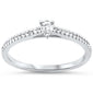 <span style="color:purple">SPECIAL!</span>.20ct G SI 14KT White Gold Pear Diamond Petite Engagement Ring Size 7