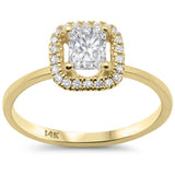 .63ct G SI 14K Yellow Gold Radiant Cut Diamond Engagement Ring Size 6.5
