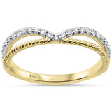 <span style="color:purple">SPECIAL!</span> .15ct G SI 14K Yellow Gold Diamond Fashion Ring Size 6.5